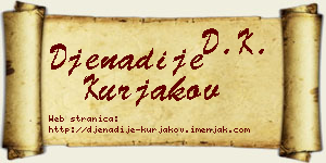 Đenadije Kurjakov vizit kartica